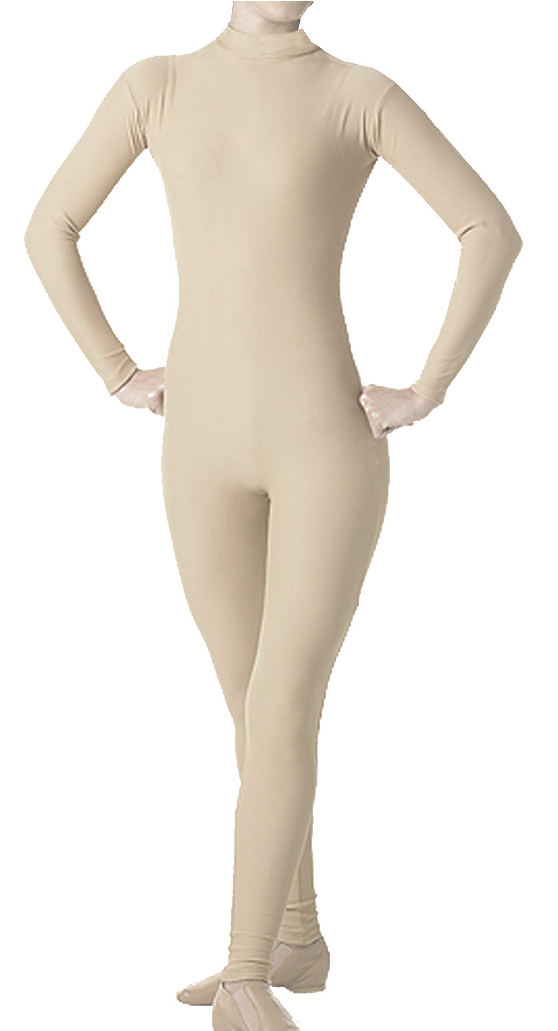 American Theater Dancewear Child's Cotton Blend Mock Nude Unitard