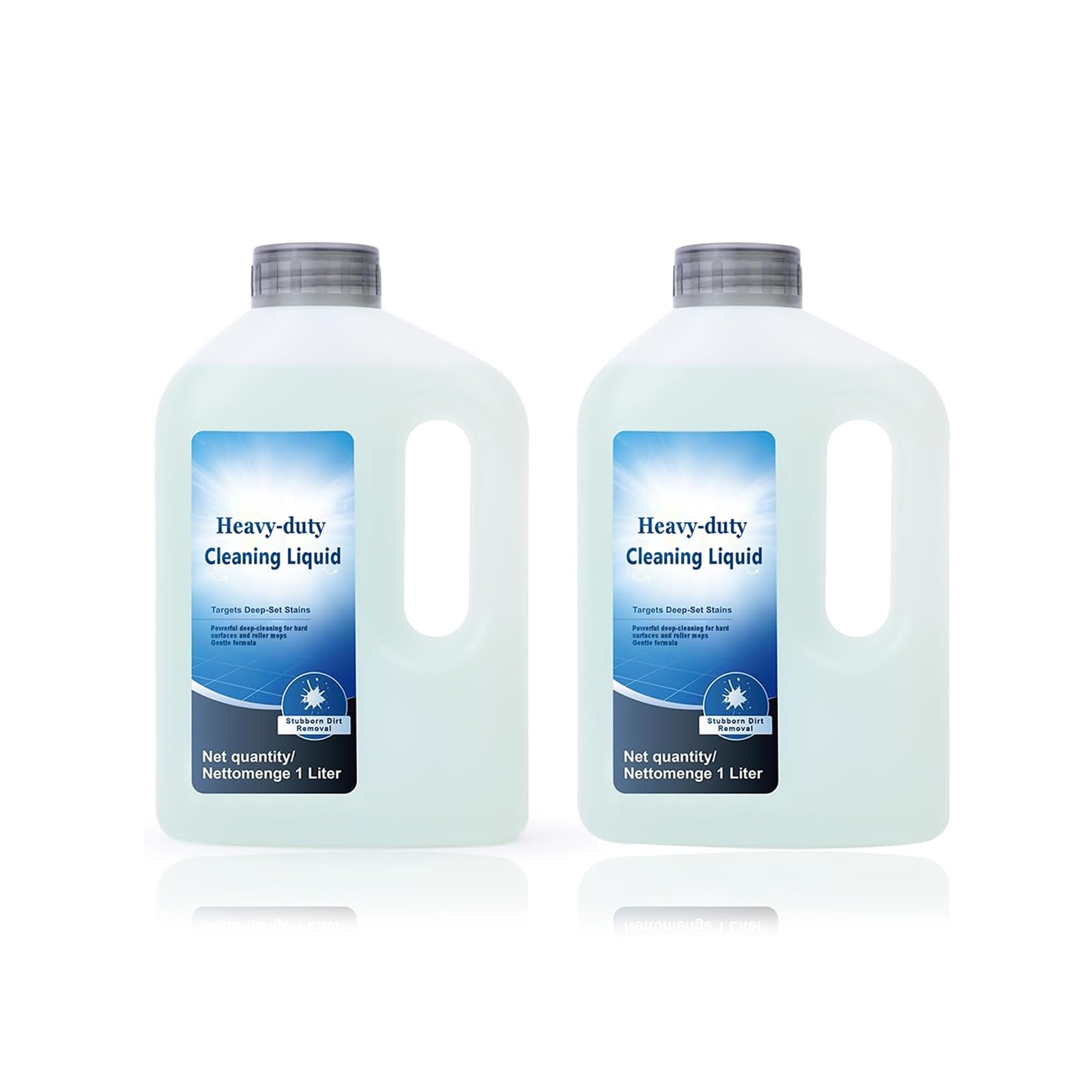 WGDBCN 1000ml Cleaning Solution For Robot Vacuum Cleaners | Compatible With ECOVACS DEEBOT X11 Omni/X11 OmniCyclone/X11 Pro Omni | Fresh Scent | Sweeper | Floor Cleaner(2PCS)
