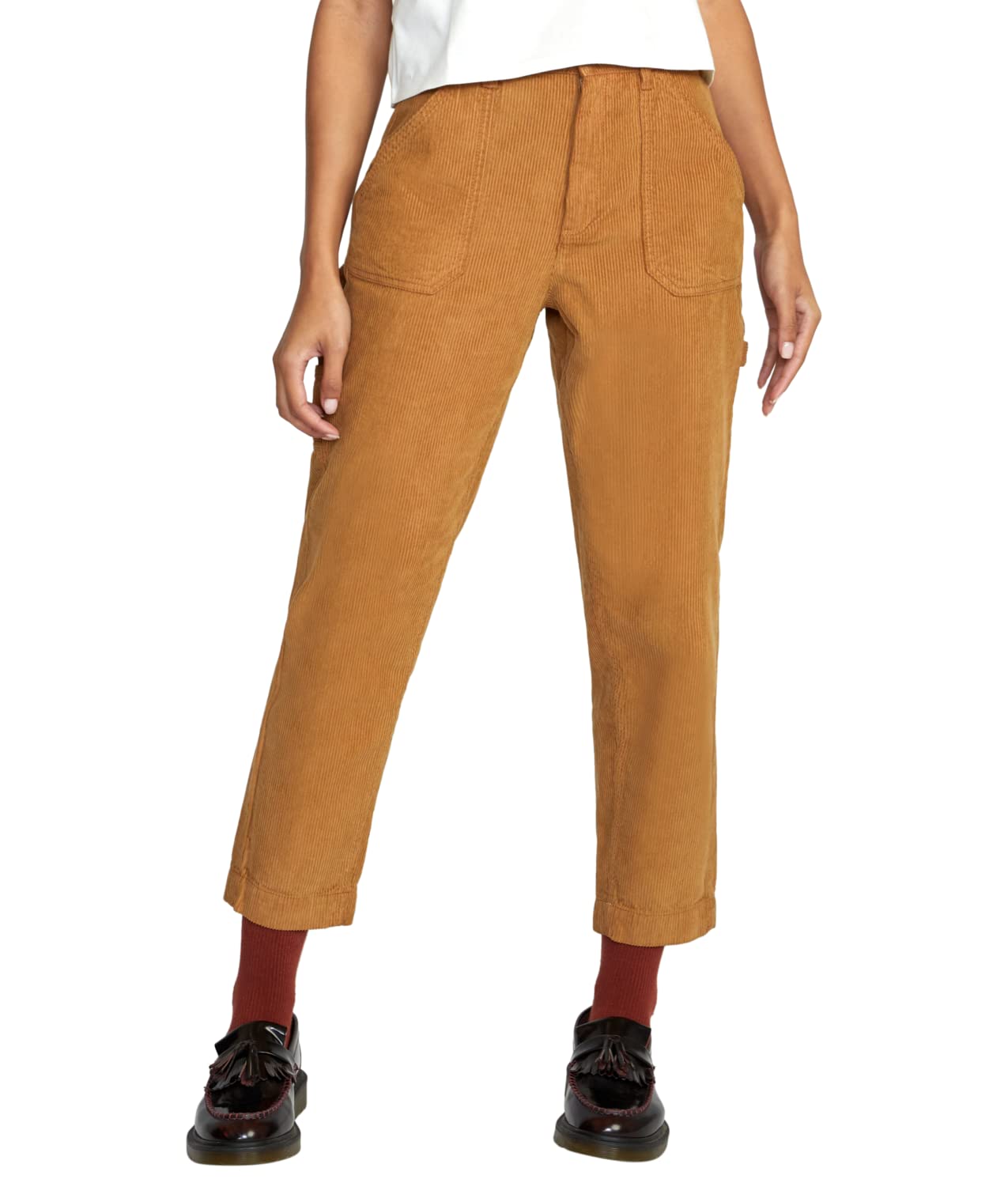 RVCA Womens Corduroy High Waisted Pant
