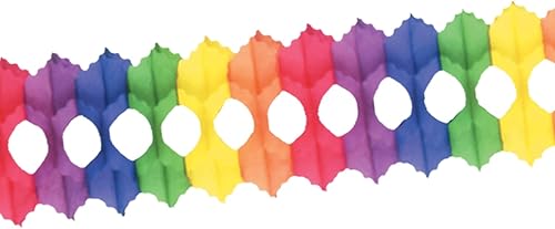 Miniatura 6 de Pkgd Arcade Garland (rojo, blanco, verde) Accesorio de fiesta (1 unidad) (1/paquete) Rojo, blanco, verde,Arco iris,rojo, amarillo, anaranjado,