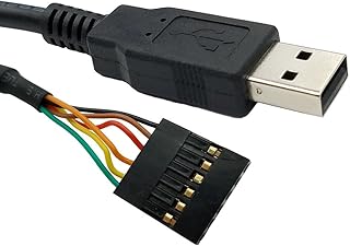 USB to TTL Serial 3.3V UART Converter Cable with FTDI Chip Terminated by 6 Way Header, Works with Galileo Gen2 Boards/BeagleBone Black/Minnowboard Max and More