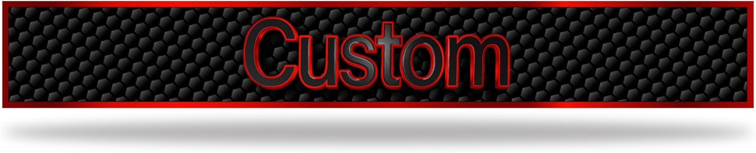 Custom Name Plate for Club Car Precedent Golf Cart - Personalized Text - Replacement Decal Emblem - Multiple Color Options - 3D Design - Made in The USA - Size 15.75" x 2.25"