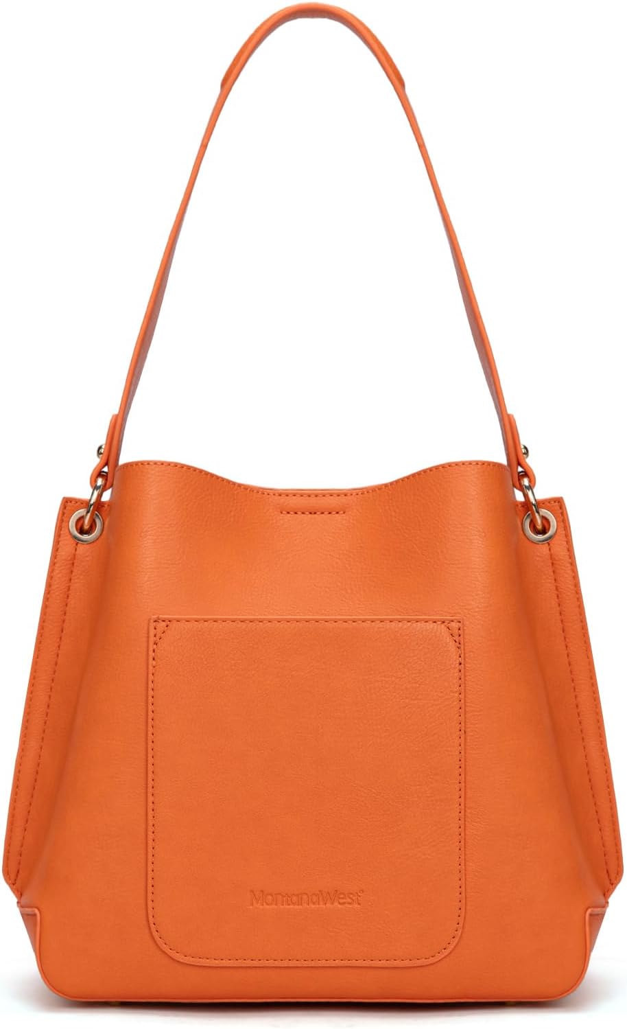 Montana West Medium Hobo Purse for Women Bucket Shoulder Bag with Crossbody Strap - Image 5