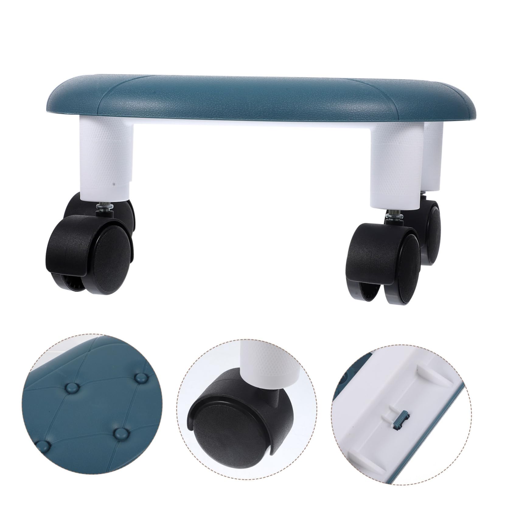 ULDIGI seat Round Roller to Rotate Spa Pulley Small Stool Low Stool with Wheels Adjustable Saddle Stool Household Furniture it can Move Footstool Roller seat Swivel Stool