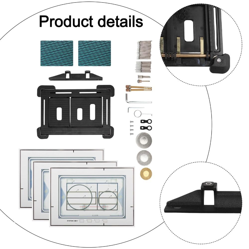 Placa de empujador invisible para Geberit para Sigma All Serie, placa de accionamiento para inodoro, incluye patrón de costura y accesorios de fresado