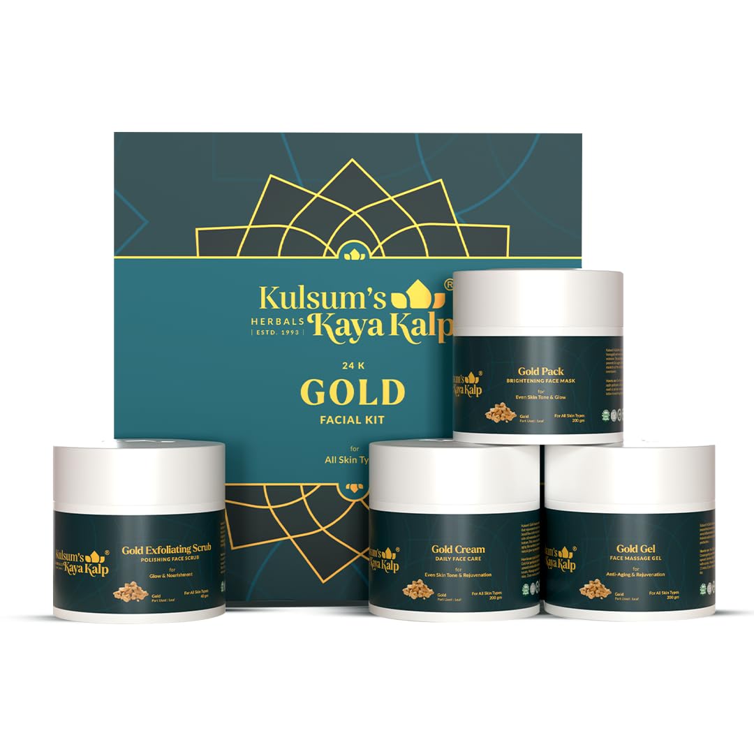Gold Facial Kit For Even Skin Tone & Glow , 65 g