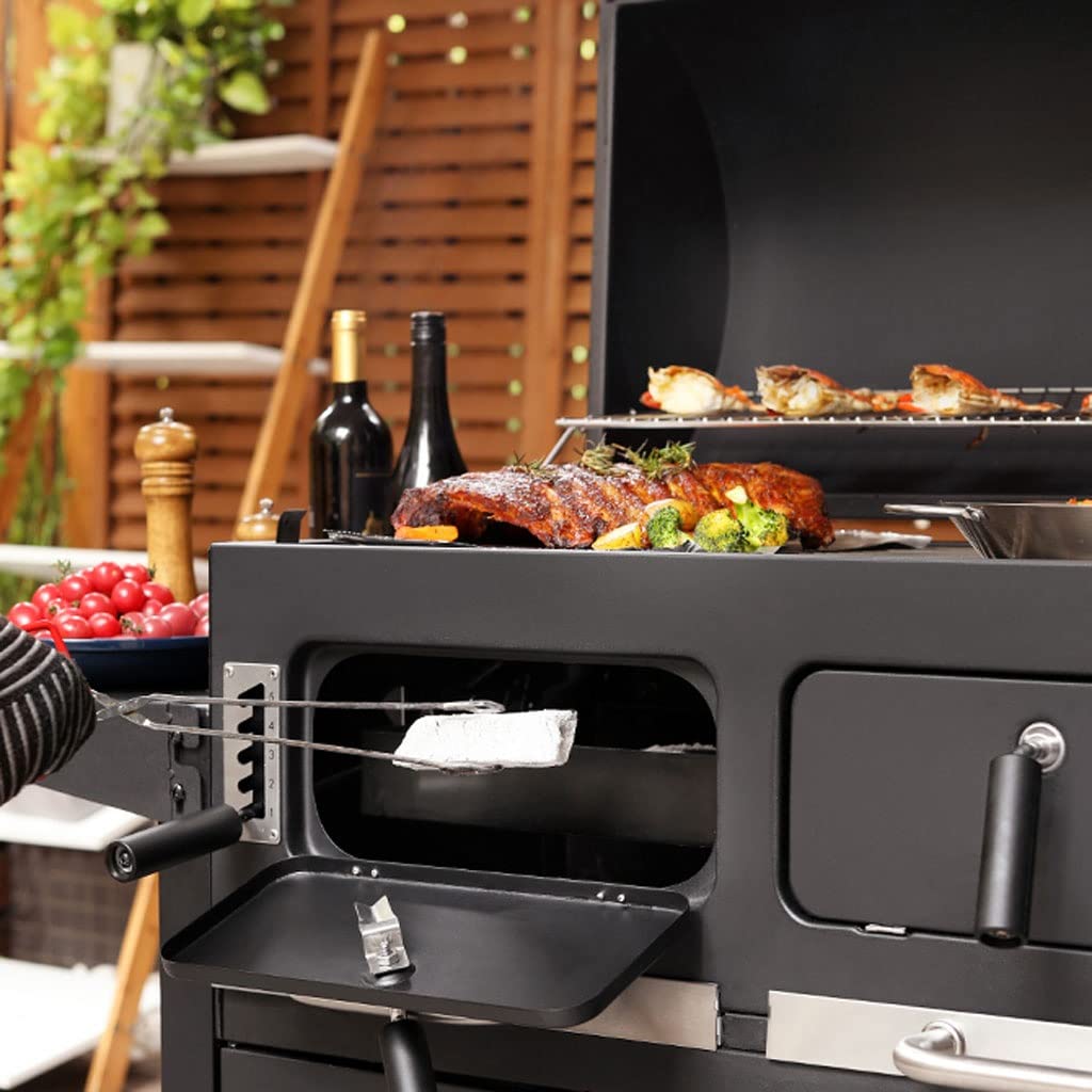 XMING Grill na dziedzińcu, domowy stojak na grilla, sprzęt do grillowania na świeżym powietrzu, piec do grillowania, duży grill, grill na węgiel drzewny