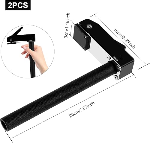 Miniatura 5 de Juego de 2 abrazaderas de banco de aleación de aluminio de 190.787 in, juego de abrazaderas ajustables para carpintería, sujeción rápida, accesorios