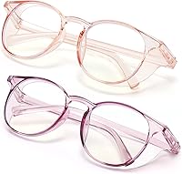 Vista 12 de Outray 2 pares de gafas de seguridad anti niebla, gafas de protección azul, bloqueo de luz azul para hombres mujeres