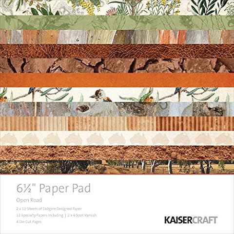 Kaisercraft Paper Pad 6.5"X6.5" 40/Pkg-Open Road, PP1034, by Kaisercraft, One (1) Cover