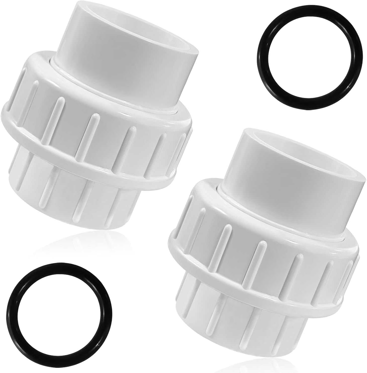 11/2 PVC Unions, 2pcs PVC Union Coupling, 11/2 inch PVC