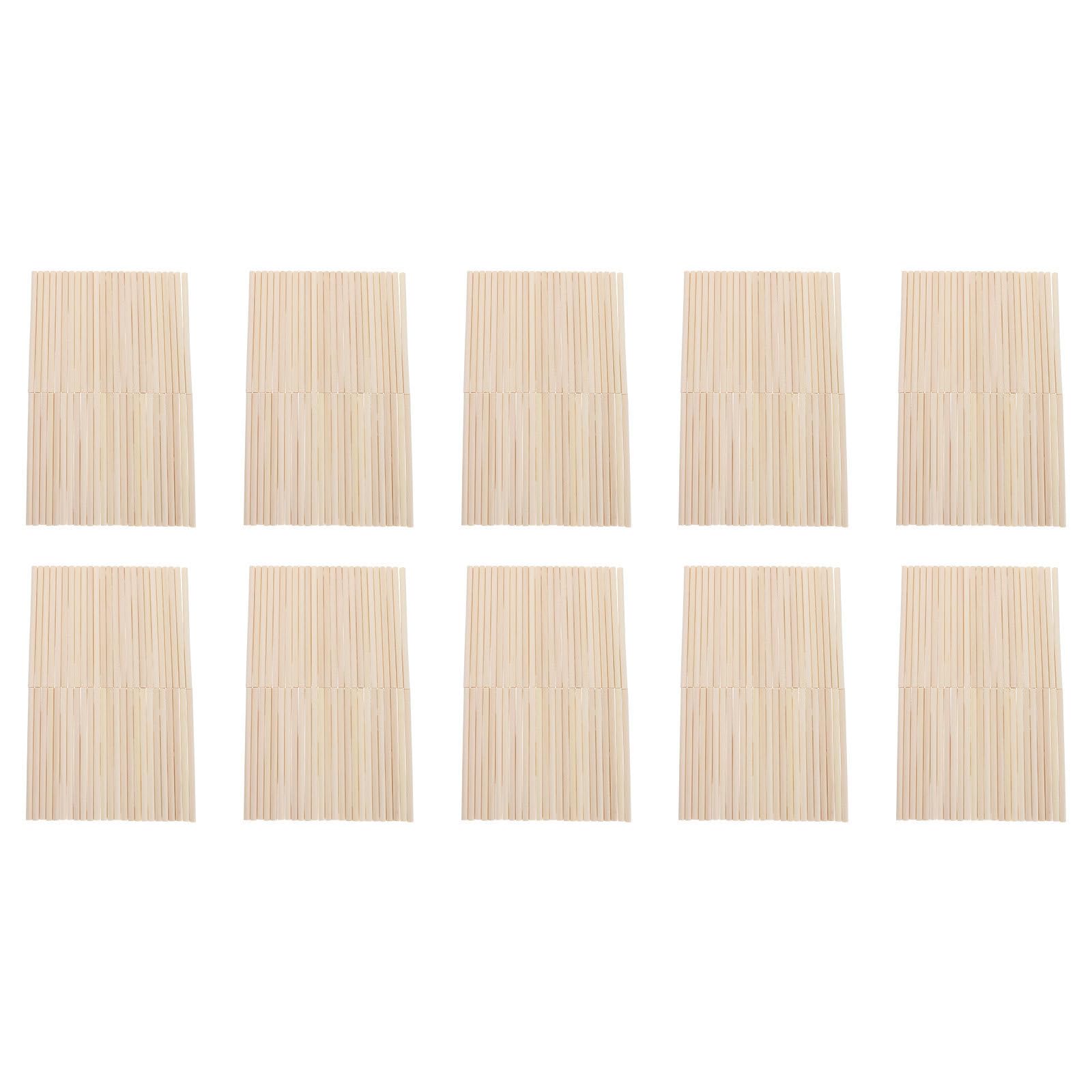 Palitos de Helado de Madera Beige 500 Piezas para Bricolaje | Lote para Helados Caseros y Modelismo, Estructura Simple y Superficie Lisa, Uso en Carpintería y Decoración