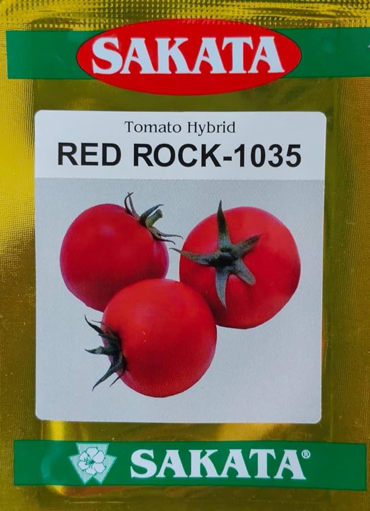 Green Tech Sakata Red Rock-1035 Hybrid Tomato Seeds for Home