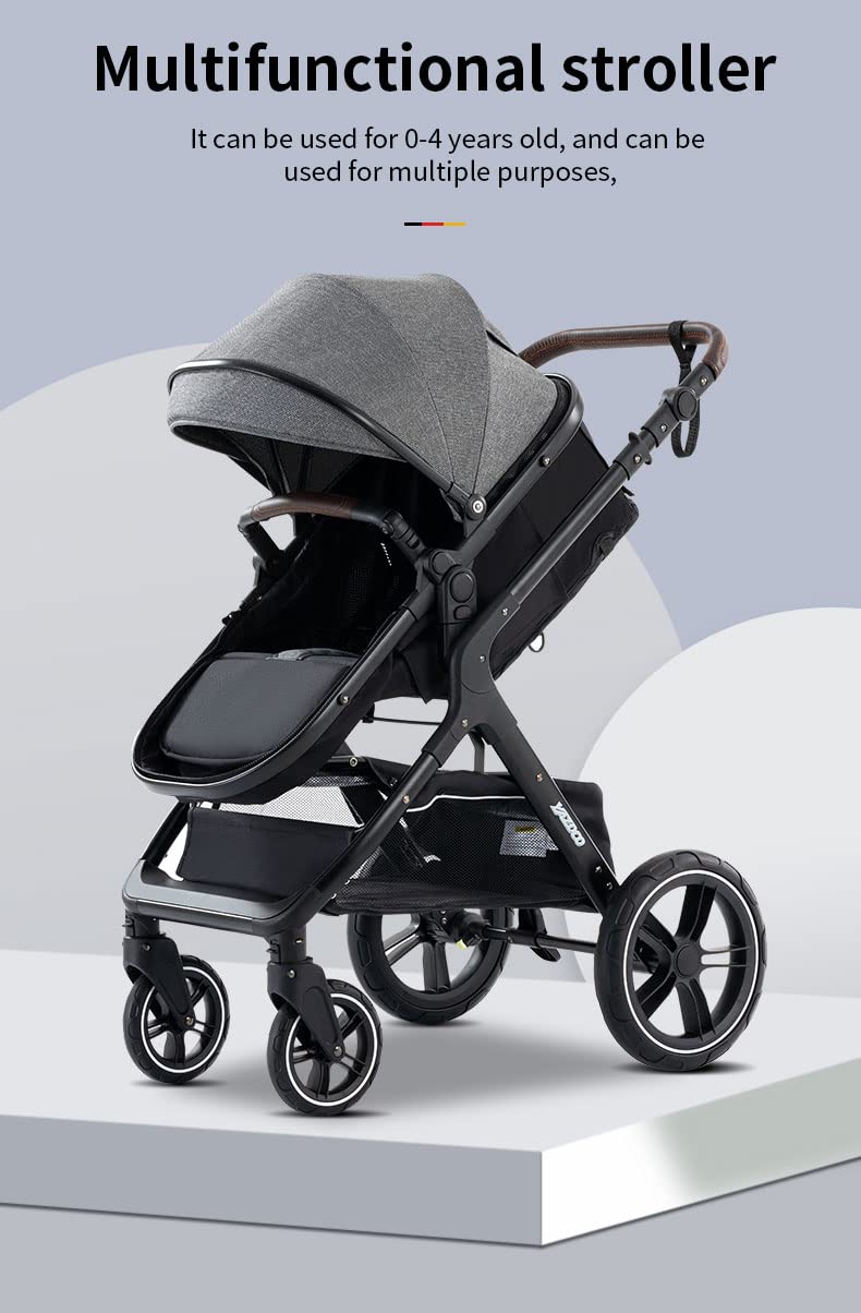 GLOKID Carrito bebé 3 en 1, Carro, Carrito bebé 3 Piezas, Silla Paseo, Sistema de viaje, Plegable, neumáticos de caucho, Con accesorios, Góndola, Adaptateurs, 25 kg (X1 verde)…