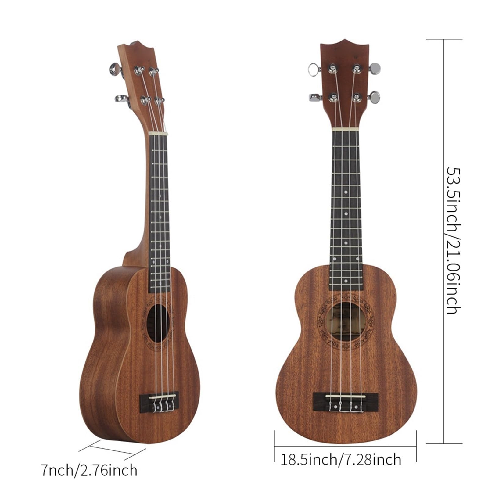 Erwachsenen Ukulele Ukulele-Zupfinstrument Für Anfänger Bis Fortgeschrittene 21-Zoll-Mahagonigitarre