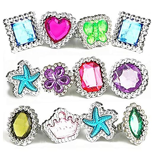 The Twiddlers 100 Pcs Anillos Ajustables Chispean Para Niñas - Princesa Joyas Anillos De Dedo Fingir Jugar Y Vestir Anillos Pequeñas - Detalles Y Cumpleaños Rellenos Bolsas De Fiesta, Premios De Clase