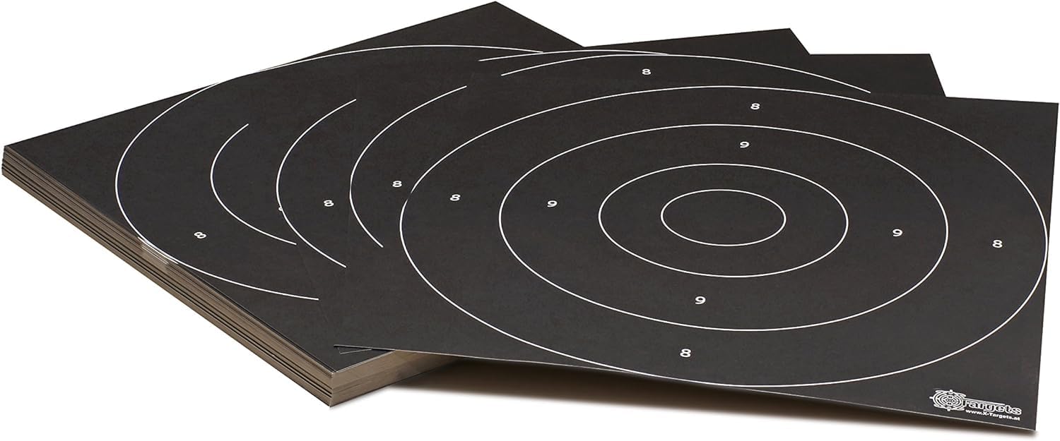 Lot de 140 cibles standard/Duel Target / 52 x 55 cm et 26 x 26 cm / carton 250 g/m²