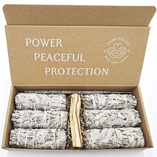 Witte salie, doos, 6 stuks + Palosanto + wierookstokjes auteur copal Mexico
