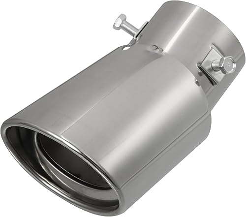 Tubo de escape de entrada ajustable para automóvil, tubo de escape de 1.5 a 2.25 pulgadas para tubos de 2.24 x 1.26 pulgadas, salida de 5.24