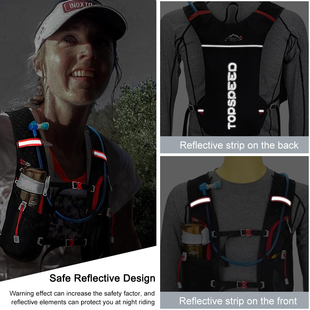 Zaino Leggero per l'idratazione, 5L 250g, Gilet Corsa Trail Running, Zaino per Maratona, Ciclismo, Trekking, Arrampicata, Zaino Corsa Running per Donna Uomo