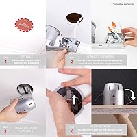 Vista 4 de GLOBE Electric 90718 - Kit de iluminación empotrable LED de 3 pulgadas con clasificación IC giratoria, paquete de 4, acabado blanco, clips de fácil