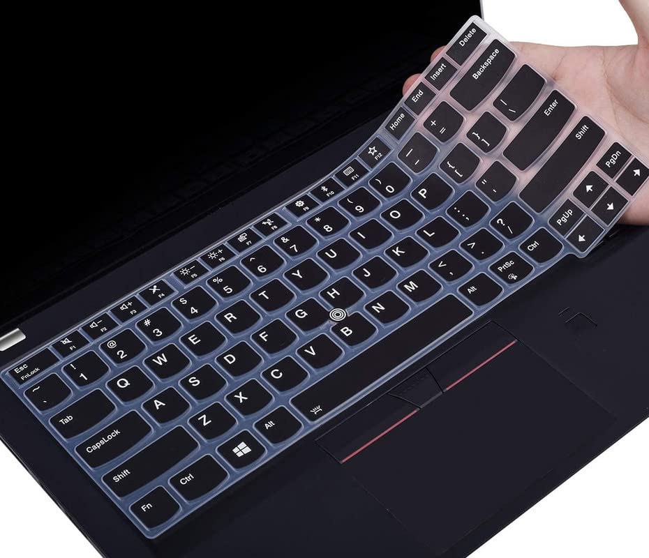 MXVOLT Ultra Premium Thin Light Full Cover Soft Black Keyboard Protector Skin for Lenovo ThinkPad Gen 2 P40 Yoga 14 Inch X1 Carbon 2019/2020 L380 L390 E490 E495 T480 T490 T490s T495 P43S P14S E14 T14