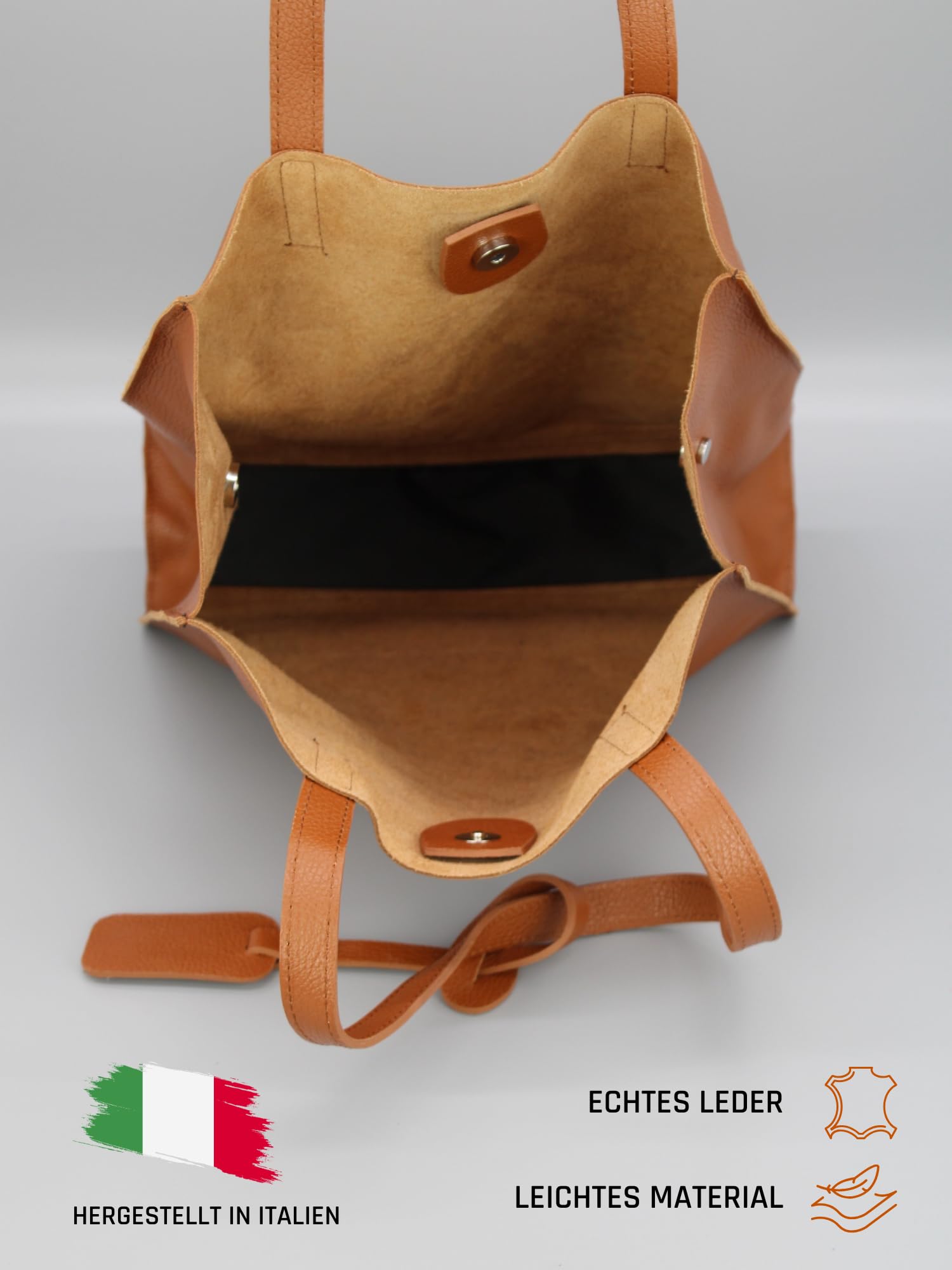 Adel Bags BENITA Damen Shopper Tasche Echtleder Handgefertigt Tote Bag