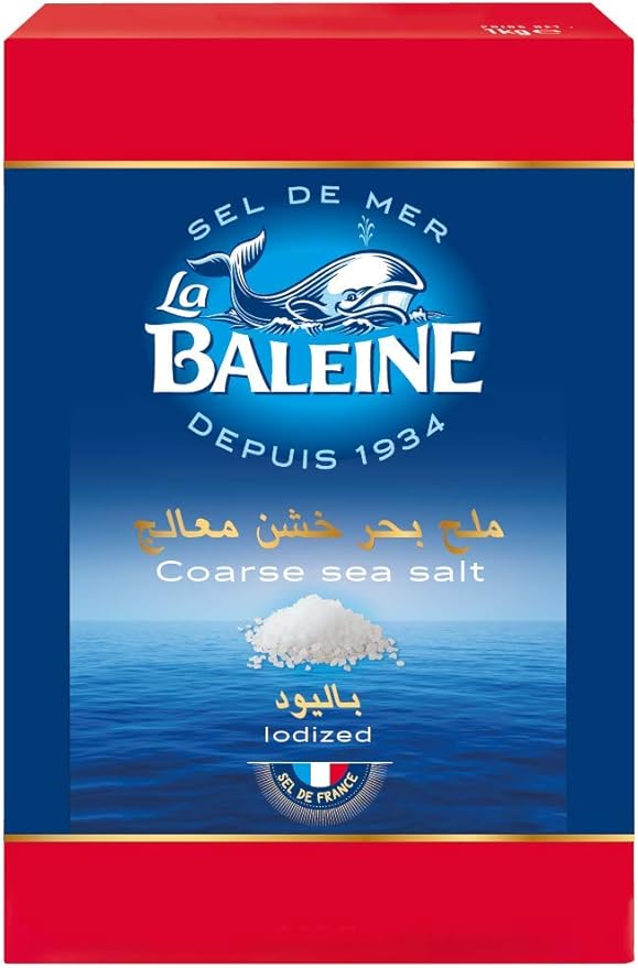La Baleine Cardboard Box Coarse Sea Salt 1 kg Amazon.ae Grocery