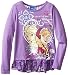 Disney Girls' Frozen Anna and Elsa Long Sleeve Top