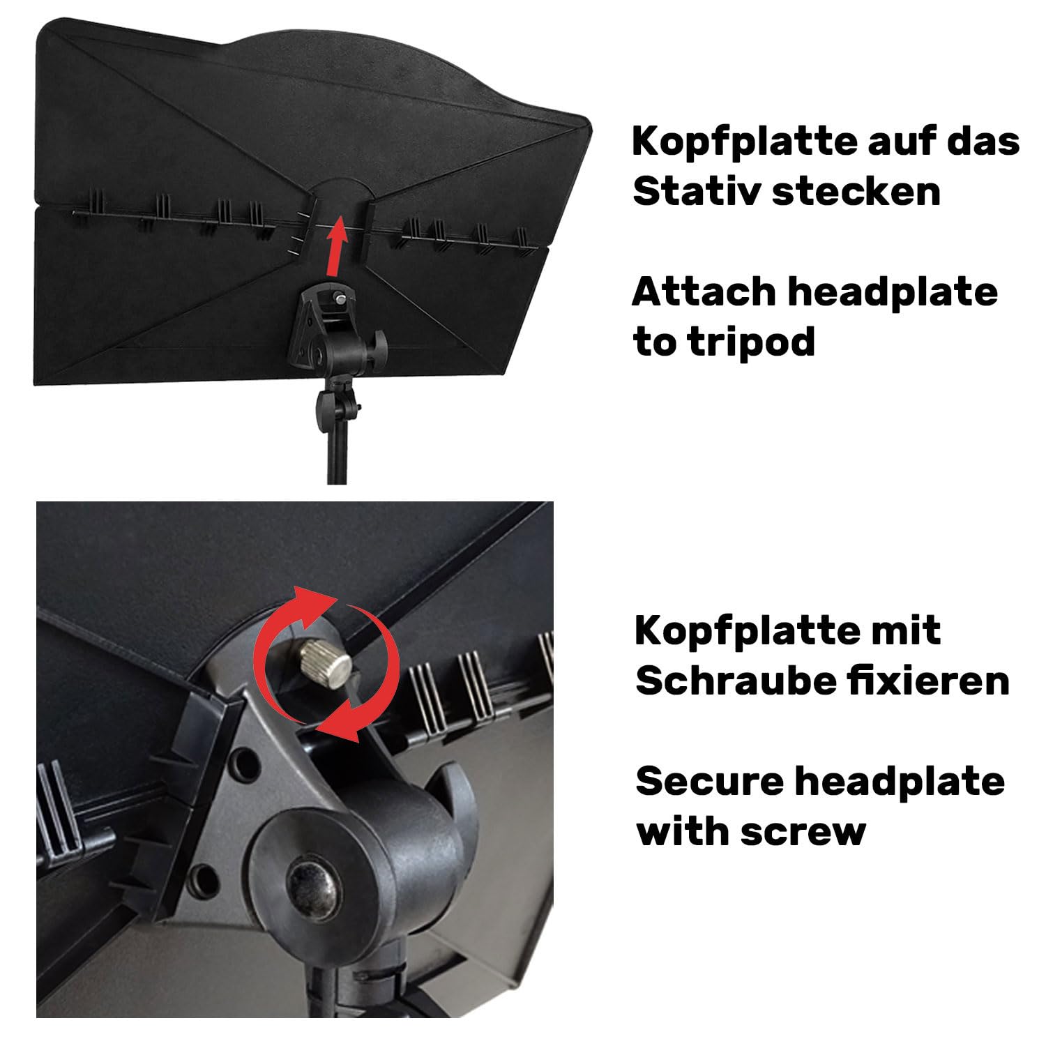 keepdrum MUS024 - Atril plegable con luz LED