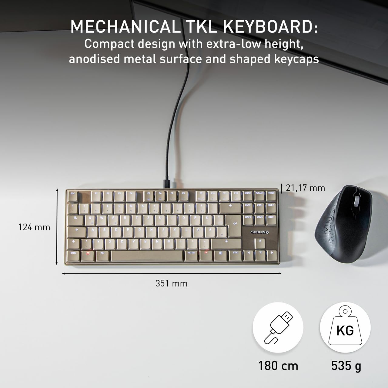 Amazon.com: Cherry KC 500 MX LP Mechanical Low Profile Keyboard