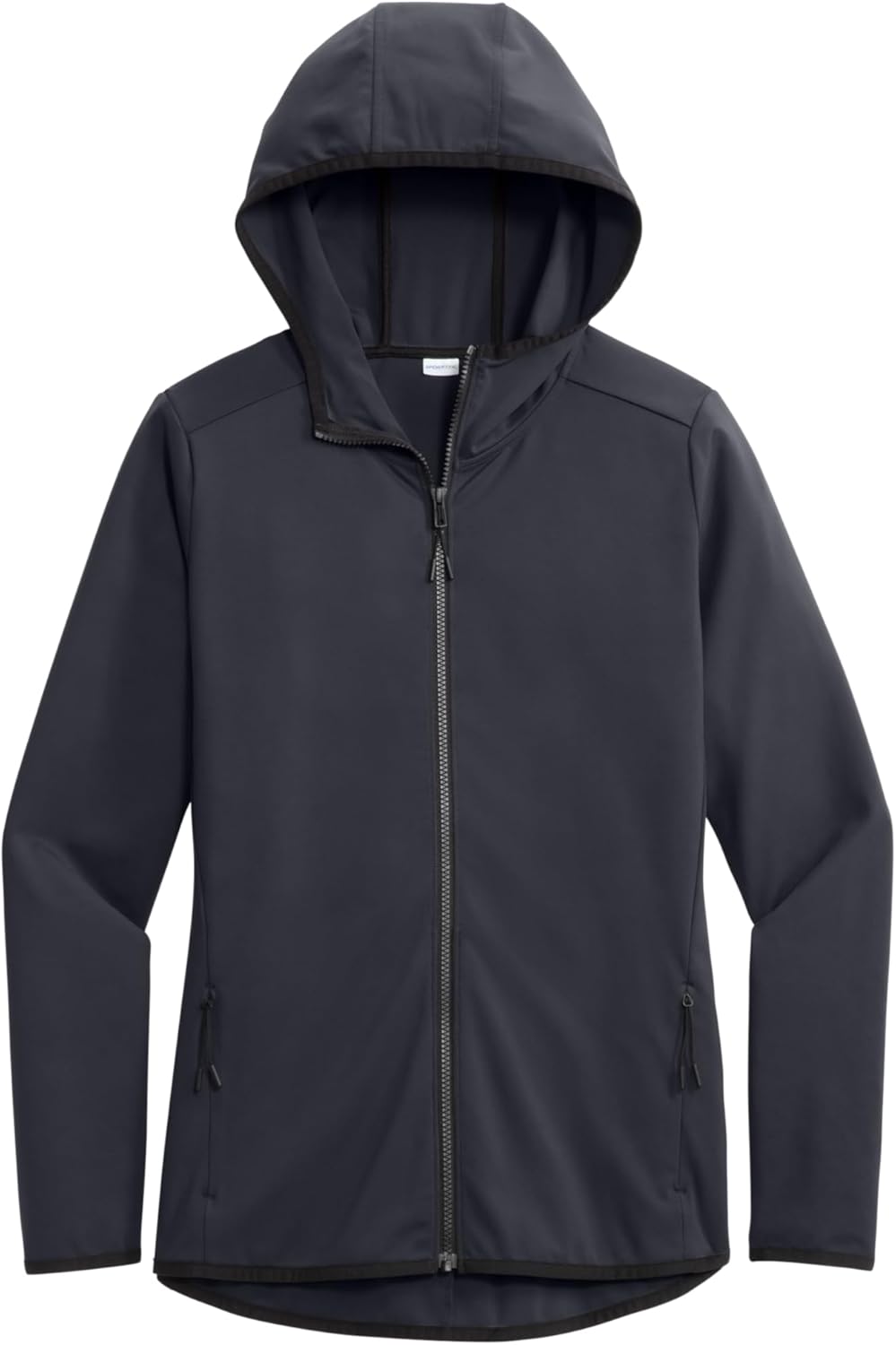 SPORT-TEK Women's Circuit Hooded Full Zip Graphite