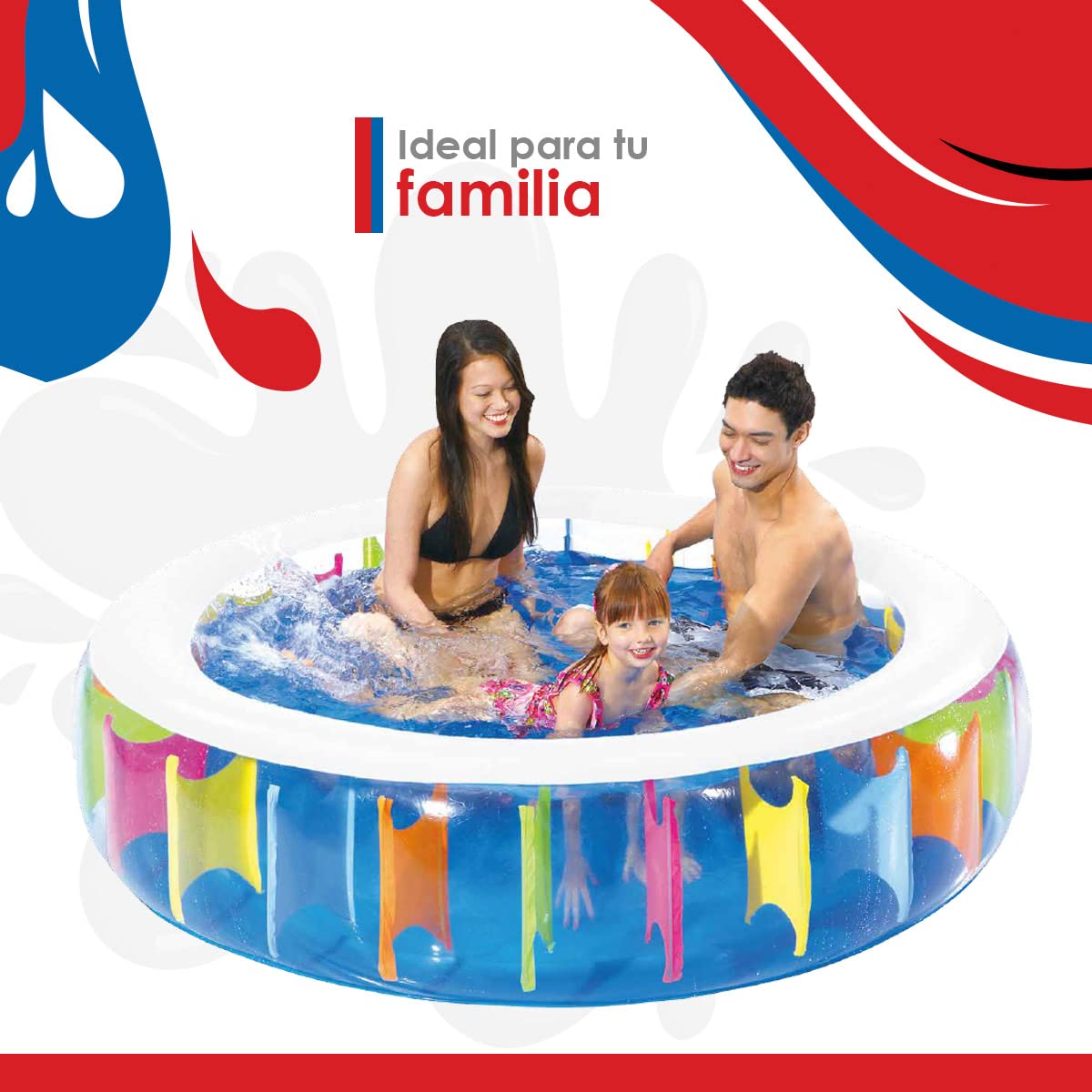 Jilong Rainbow basen dla dzieci, Ø 190 x 50 cm, basen dla dzieci, do ogrodu i na taras