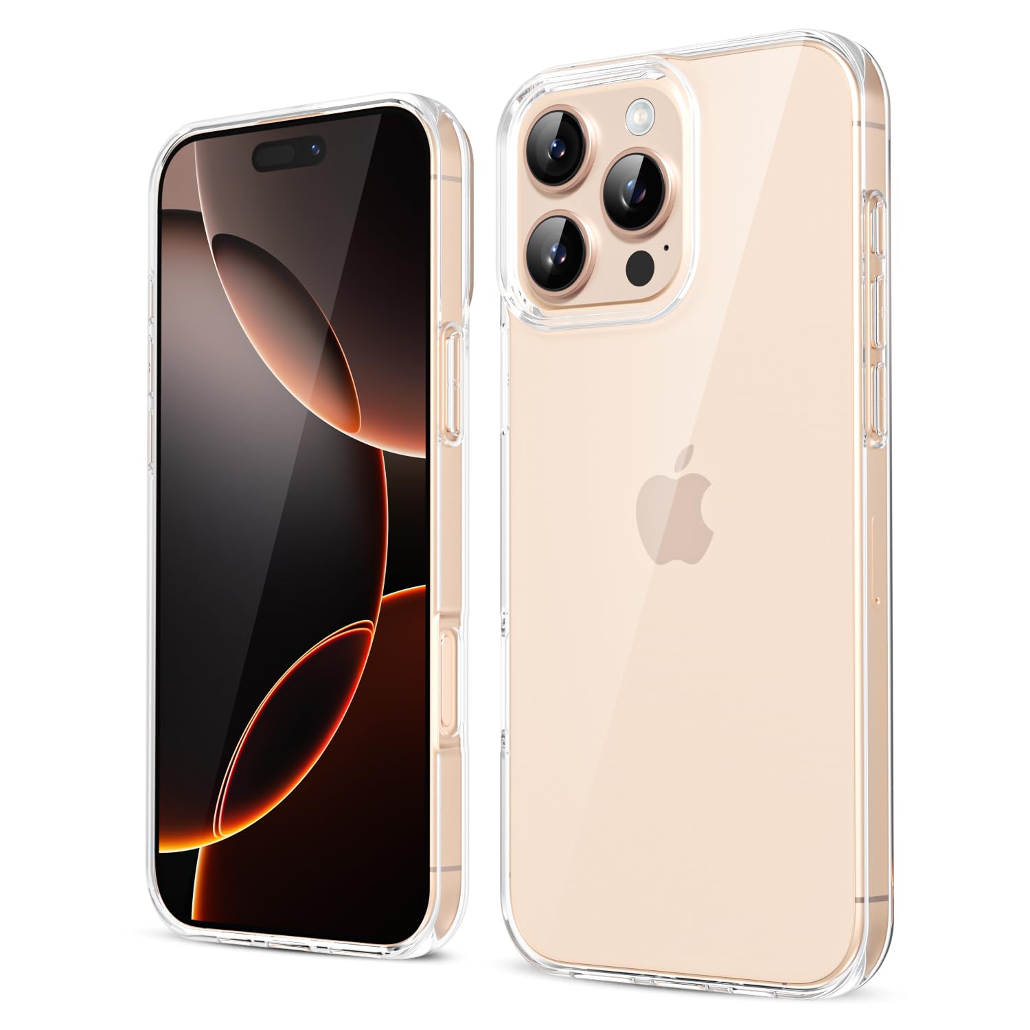 oakxco for iPhone 16 Pro Max Case Liquid Silicone, Soft Rubber Gel Elegant Aesthetic Basic Simple Cover, Cute Thin Slim TPU Matte Solid Color Plain Smooth Case for Women Girl, Light Pink — view 1755