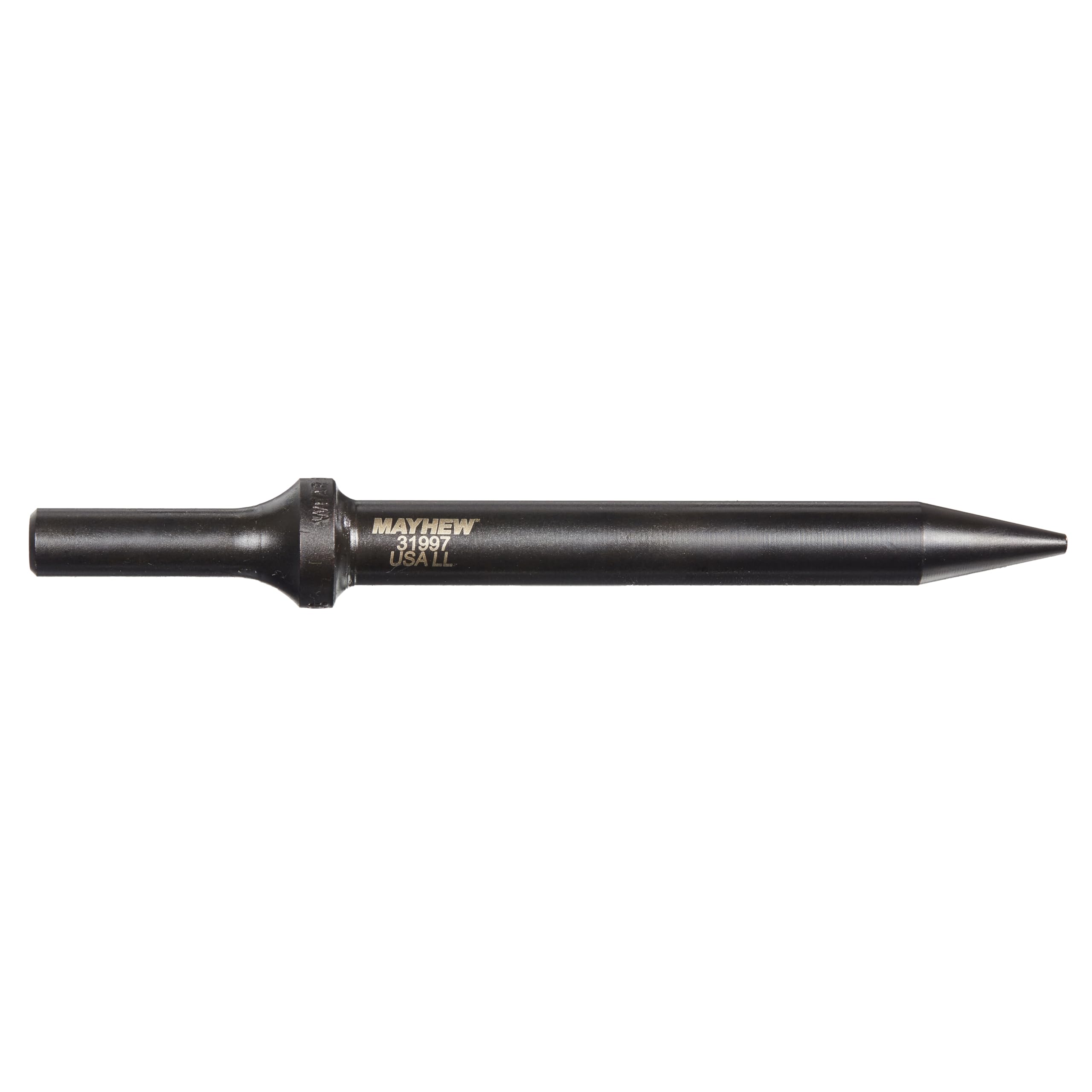 Mayhew Tools 31997 Pneumatic Taper Punch, 1/8" x 6", Black Oxide Finish