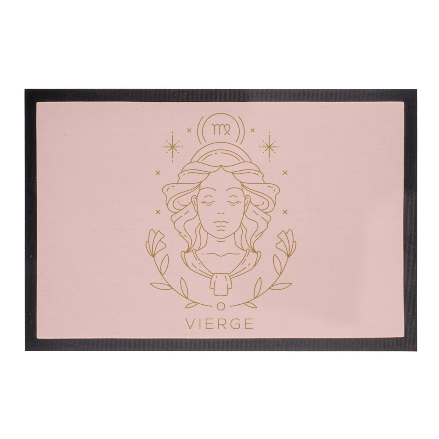 Paillasson rose astro Vierge, le cadeau bohème idéal en 60x40cm