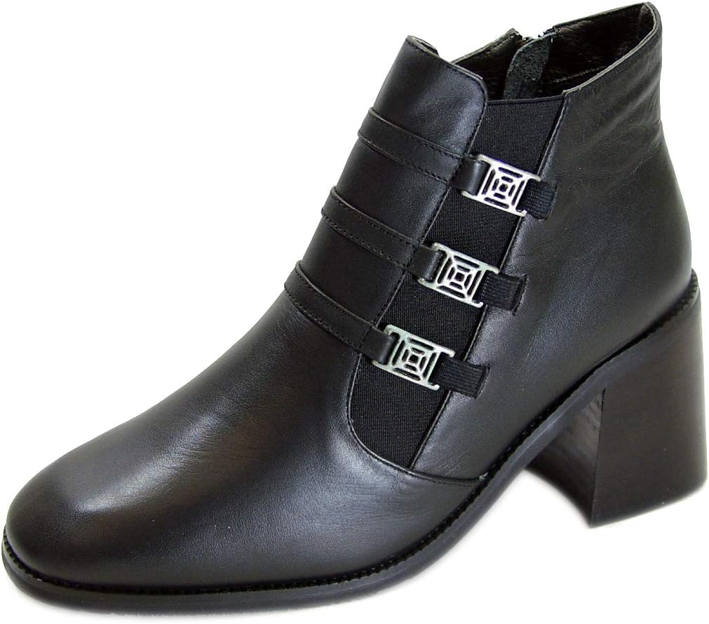 Peerage Jolene Women's Wide Width Leather Dress Booties