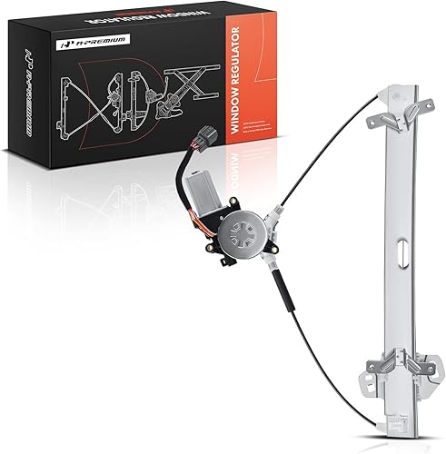A-Premium Elevalunas eléctrico delantero derecho del lado del pasajero con motor de repuesto para Honda Accord 2003-2007 Sedan de 4 puertas, 2 pines