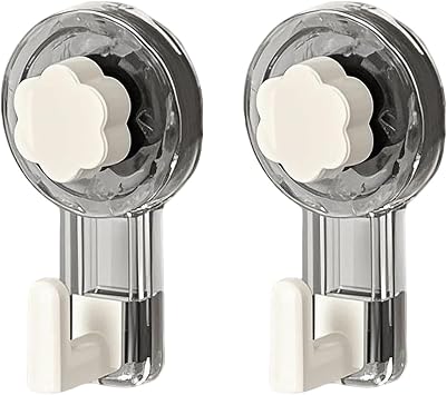 Suction Cup Hook, Extra Strong, Towel Holder, No Drilling, Vacuum Suction Cups with Hooks for Bathroom and Kitchen, Strong Hold on Glass, Tiles, Metal