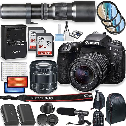Canon EOS 90D Cámara DSLR con lente EF-S 18-55mm miniatura 1