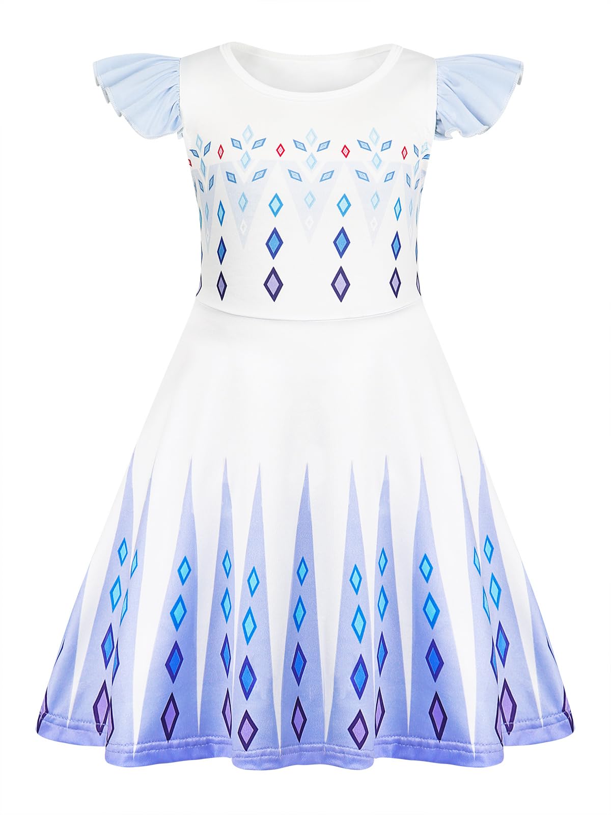 AmzBarley Princess Costume for Girls Halloween Outfit Kids Dress Up Clothes Age 1-10 Years Birthday Party Gifts — view 24