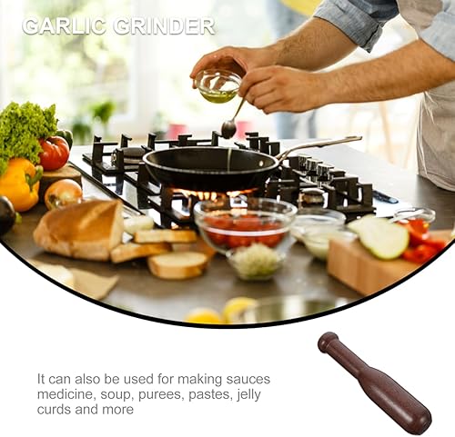 Vista 6 de Healifty Triturador de alimentos de cocina Triturador de alimentos Masher de madera Maja de molienda de alimentos Herramienta para camarero y uso