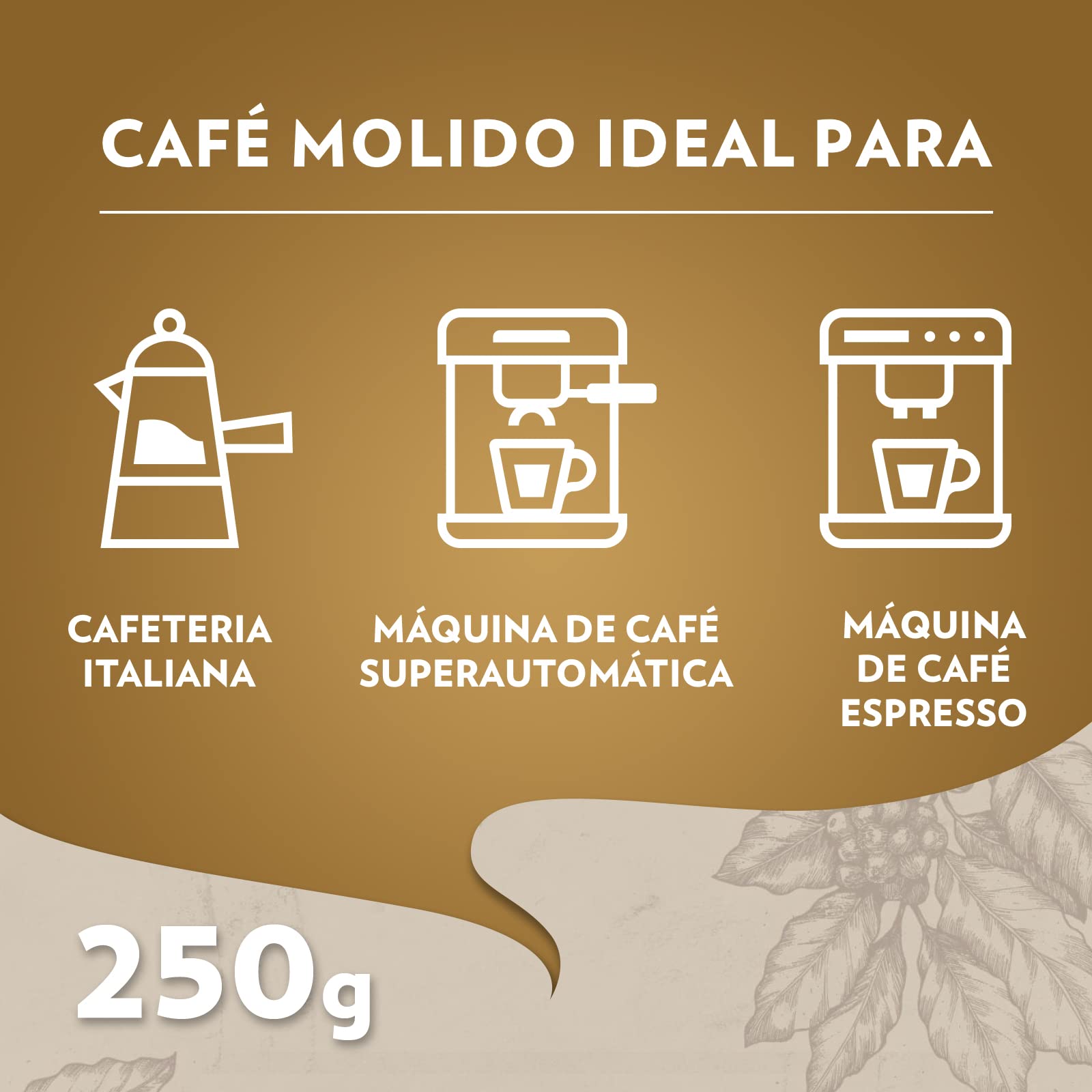 Lavazza Qualità Oro Café Molido Natural 100% Arábica Intensidad 5 Tueste Medio 250 g