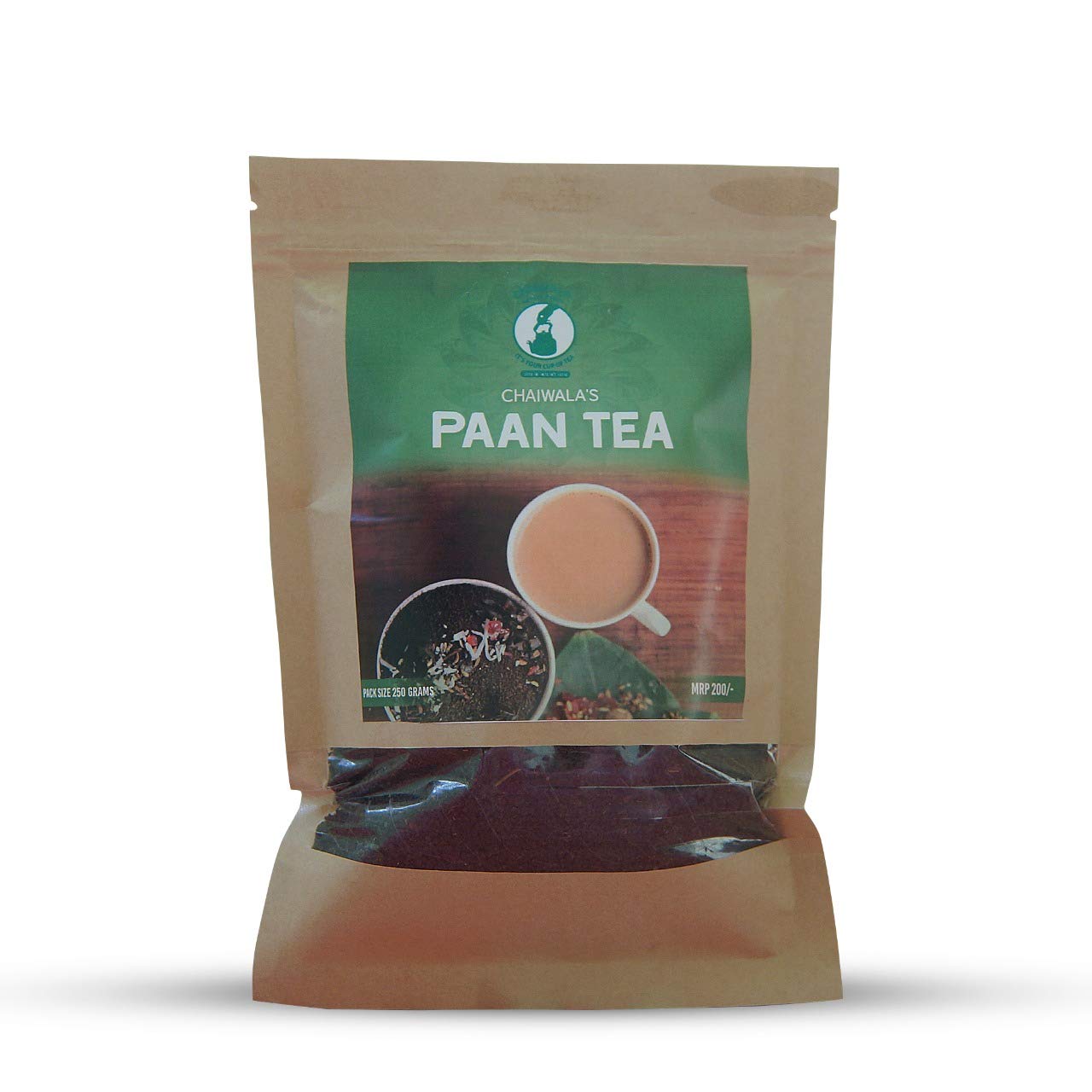 Haritima Chaiwala Ki Chaipatti Paan Tea Unique Fusion of Assam Black Tea and Distinctive Flavour of Betel Leaves Depth of Cardamom Cloves and Fennel Blend of Rose Petals - 250gm