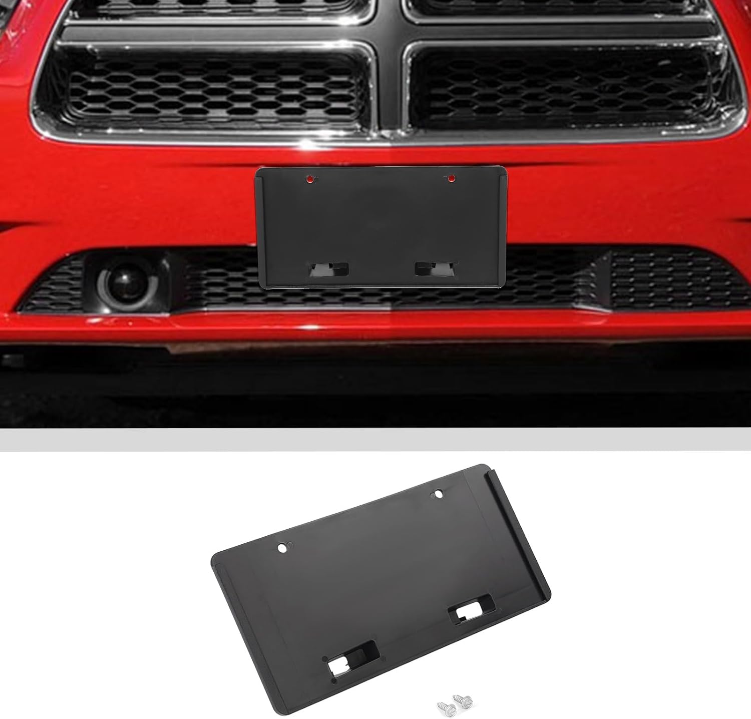 JWWY License Plate Frame Number Registration Plate Holder Bracket Fit for 2011-2014 Dodge Charger Exterior Accessories