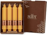 Vista 27 de Root Candles Velas de cena sin perfume Smooth Collenette de 7 pulgadas, caja de 4, Butterscotch