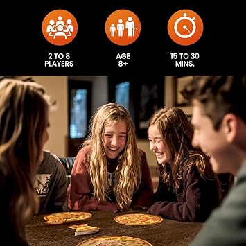 Slice - A Fast-Paced Pizza Card Slapping Game for Family Game Night | Easy to Learn | 15 Minute Rounds | Kids, Teens & Adults 38 Players Ages 8+