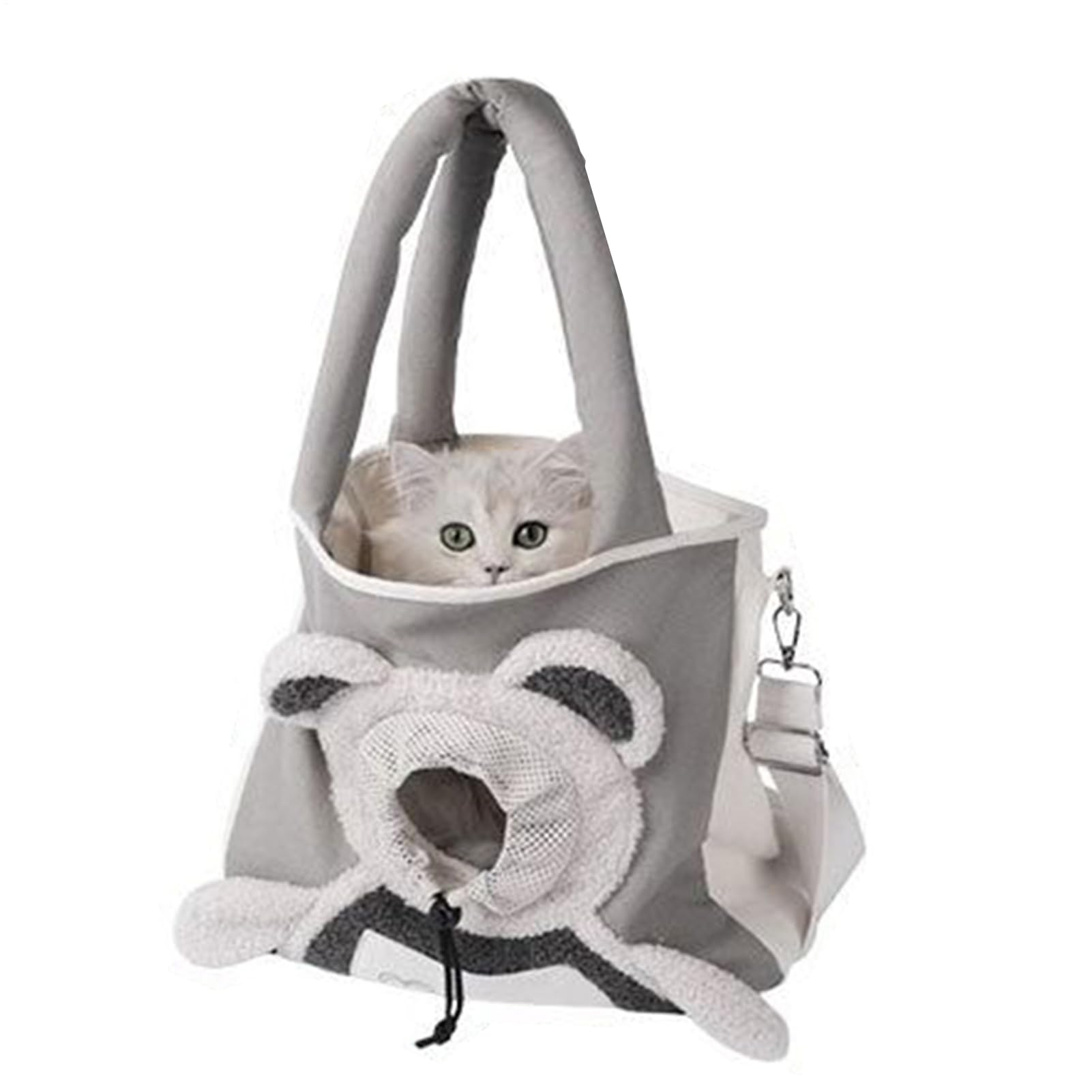 Sac de transport pour chat doux : fini la panique en voiture avec cette pochette en toile portable