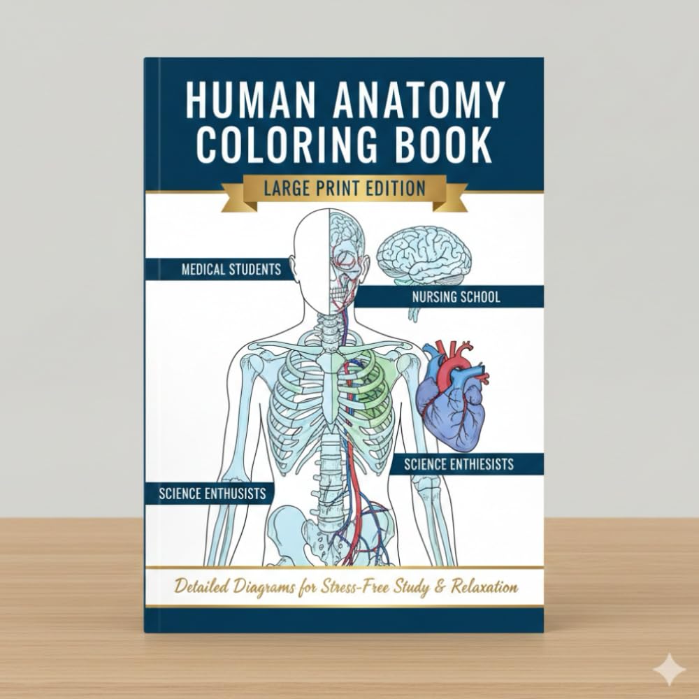 Human Anatomy Coloring Book: A Comprehensive Human Anatomy Coloring Book for kids
