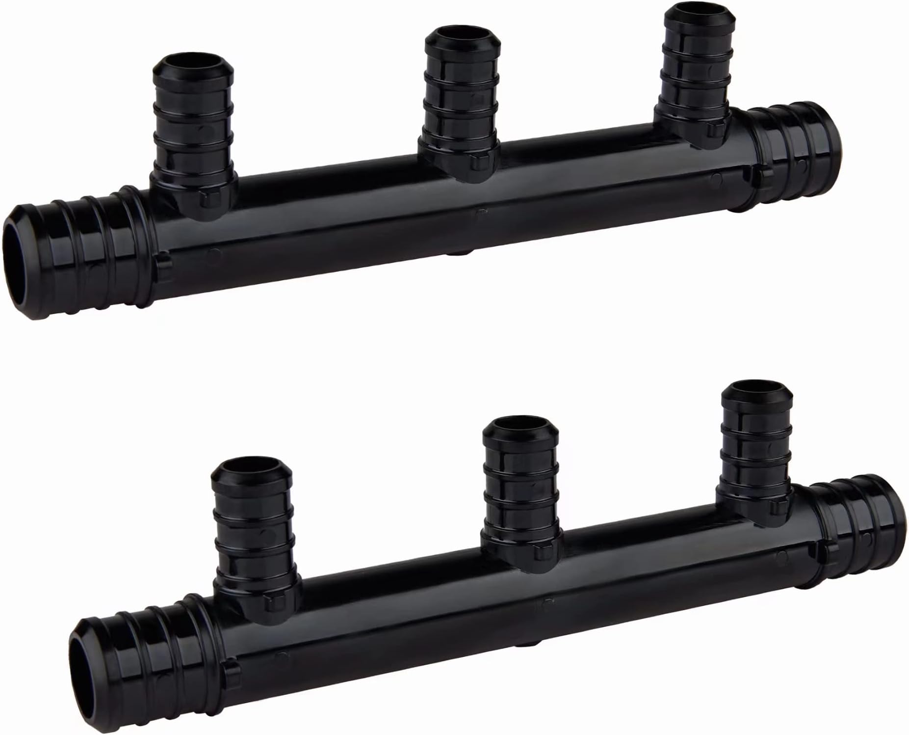 1/2 Pex Tee 45-Pack EFIELD 3/4" Poly (PPSU) Barb Crimp Pex Fitting Combo With Position Tab, Tees, Elbows, Couplings 15 PCS/each, ASTM F2159,( PPSU1807056-45PCS Pex A Fittings